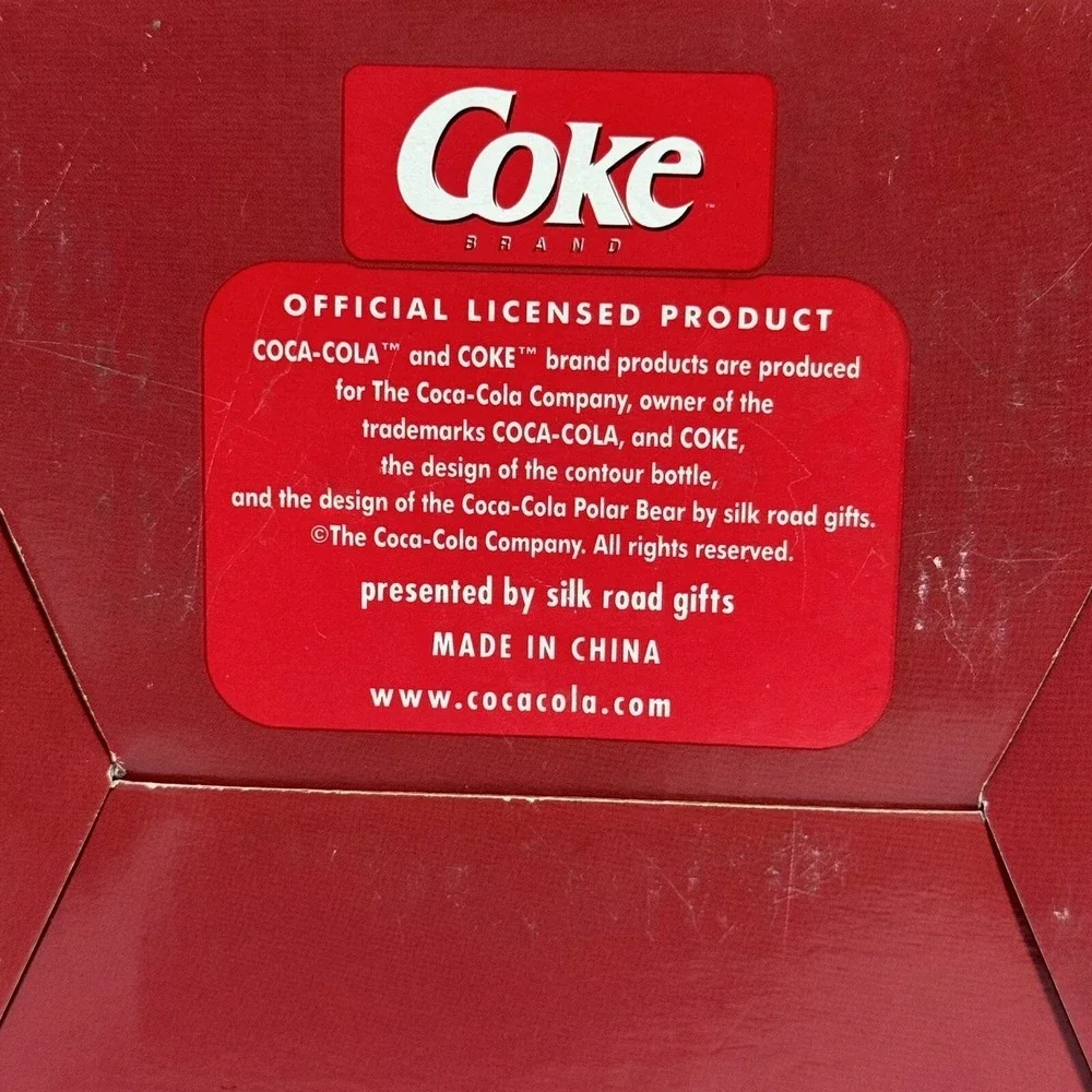 New Coca-Cola Coke Santa Candle Topper With Scented Jar Candle Open Box Unused